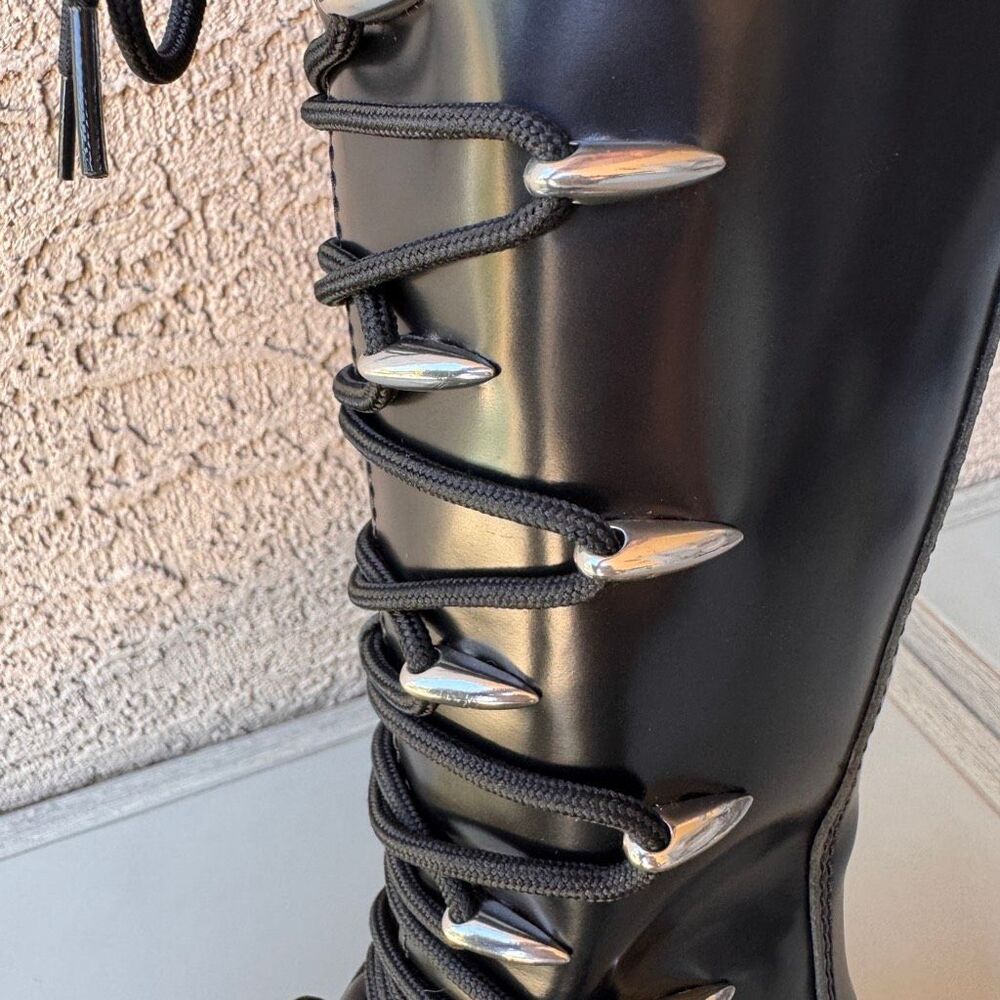 Dr. Martens 1B60 LTT Max Quad Retro Sole Platform Knee Boots Metal Toe Womens 6 - Picture 14 of 16